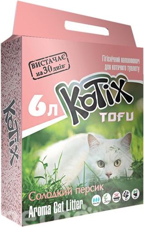 Продам соевый наполнитель Kotix Tofu Honey Peach