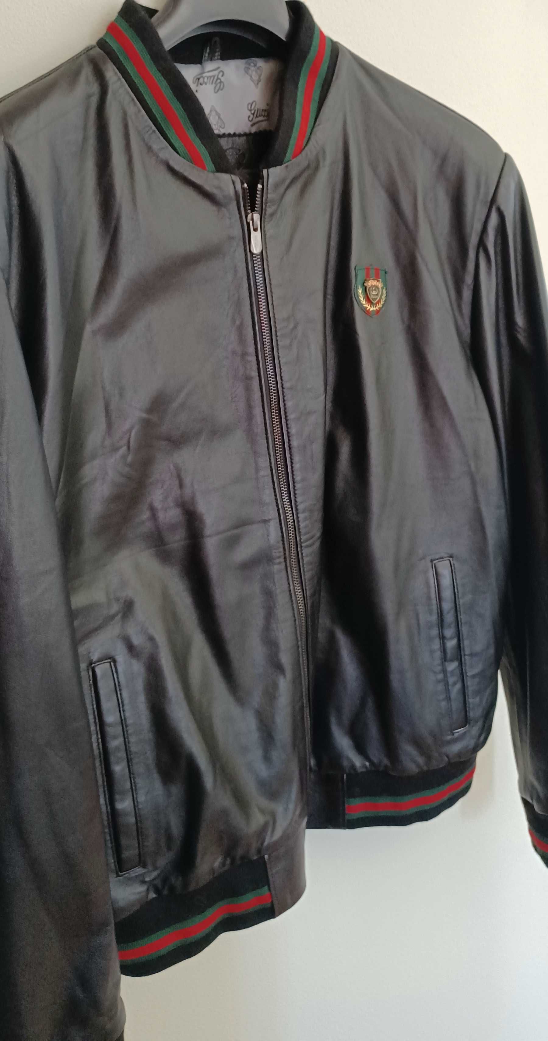 Kurtka  Gucci outlet skóra naturalna   rozm 4 x XL (60)