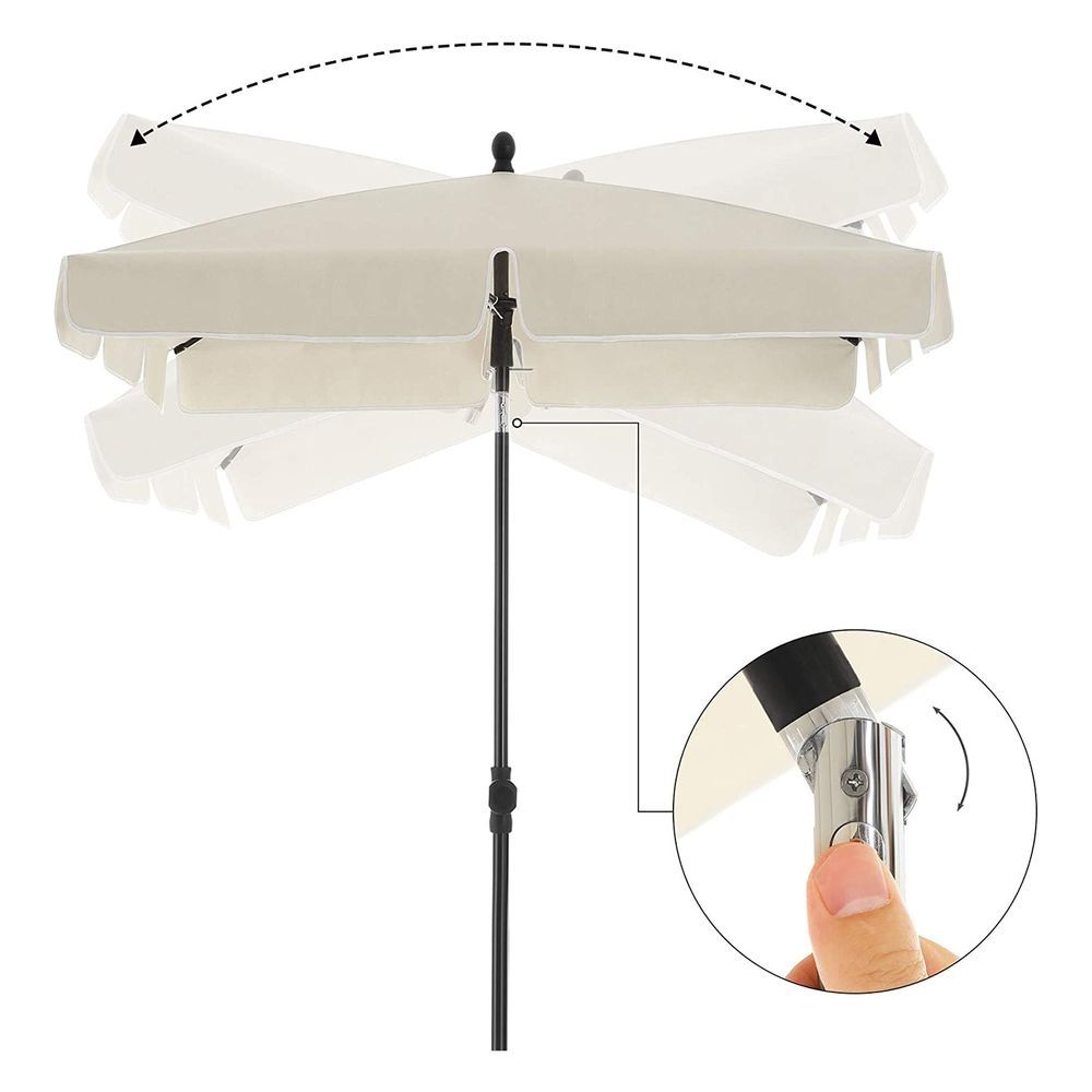 Parasol beżowy 200×125cm,kod533