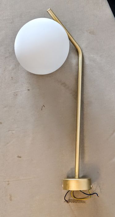 Lampa sufitowa kulka kula złota