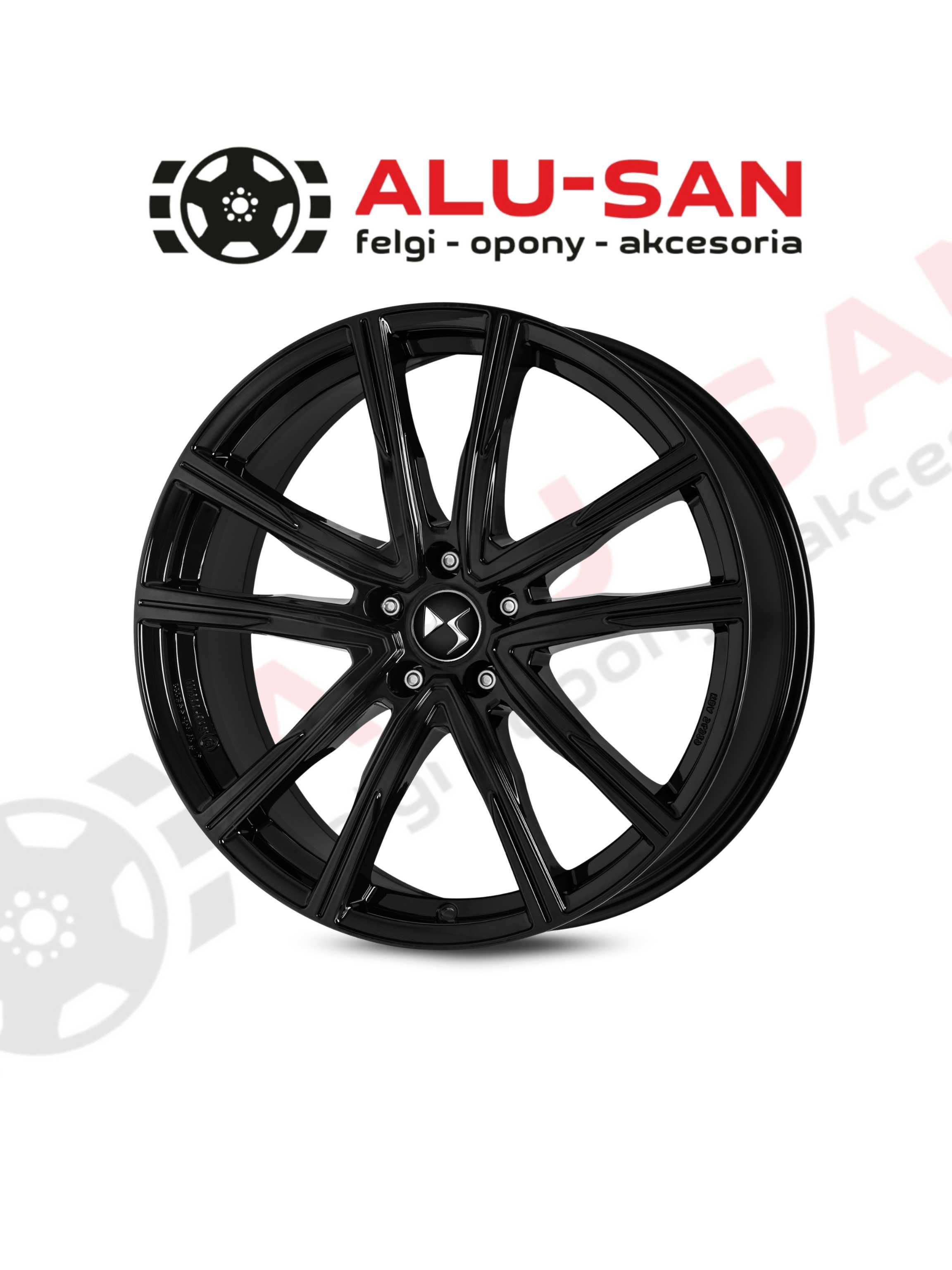 Nowe Alufelgi 19" DS DS4 F DS7 J do 2025 - CZARNY POŁYSK 5x108