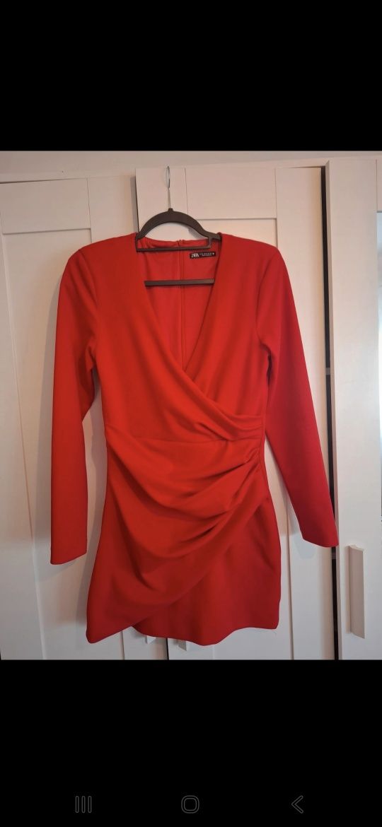 Vestido Vermelho Drapeado