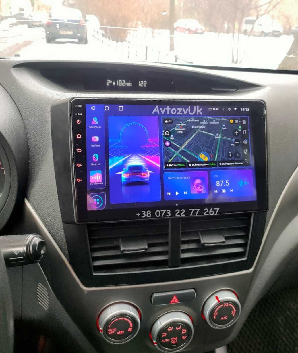 Магнитола Subaru FORESTER IMPREZA Форестер GPS USB CarPlay Android 14