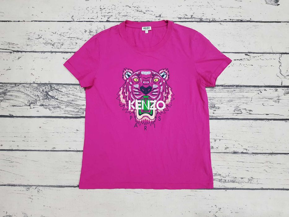 Kenzo * koszulka * tiger * różowa * damska * L