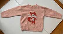 Reserved lisek rozmiar 98 ciepły sweter