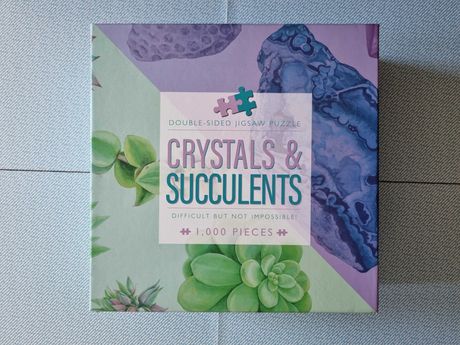 Crystals & Scucculents puzzle 1000 dwustronne kryształy rośliny