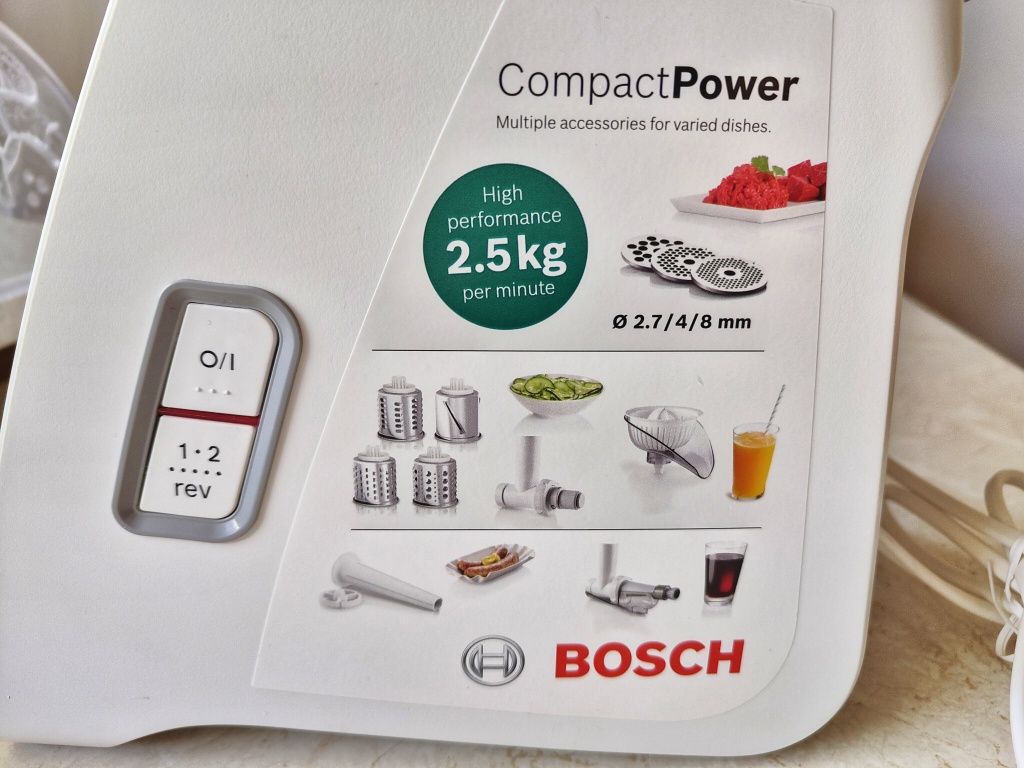 Bosch CompactPower maszynka do mielenia szatkownica wyciskarka młynek