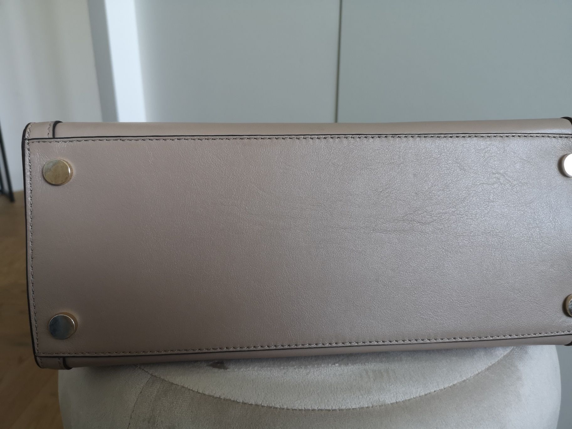 Michael Kors Whitney satchel large truffle taupe beżowa