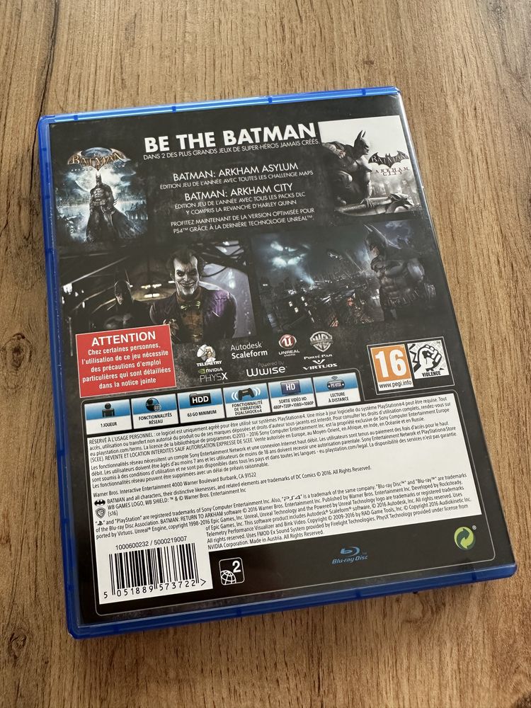 Batman Return to Arkham Playstation 4