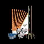 Cerca eléctrica kit completo fácil/rápido de mudar além ter +segurança