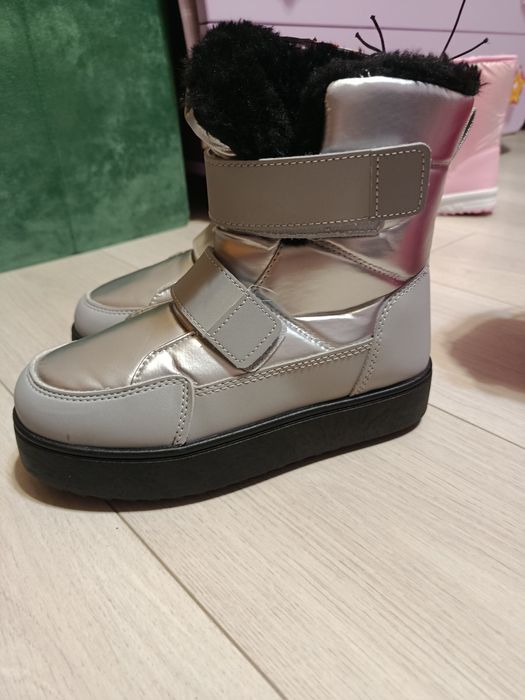 Дитячі зимові черевики, ботинки на дівчинку 34 розмір