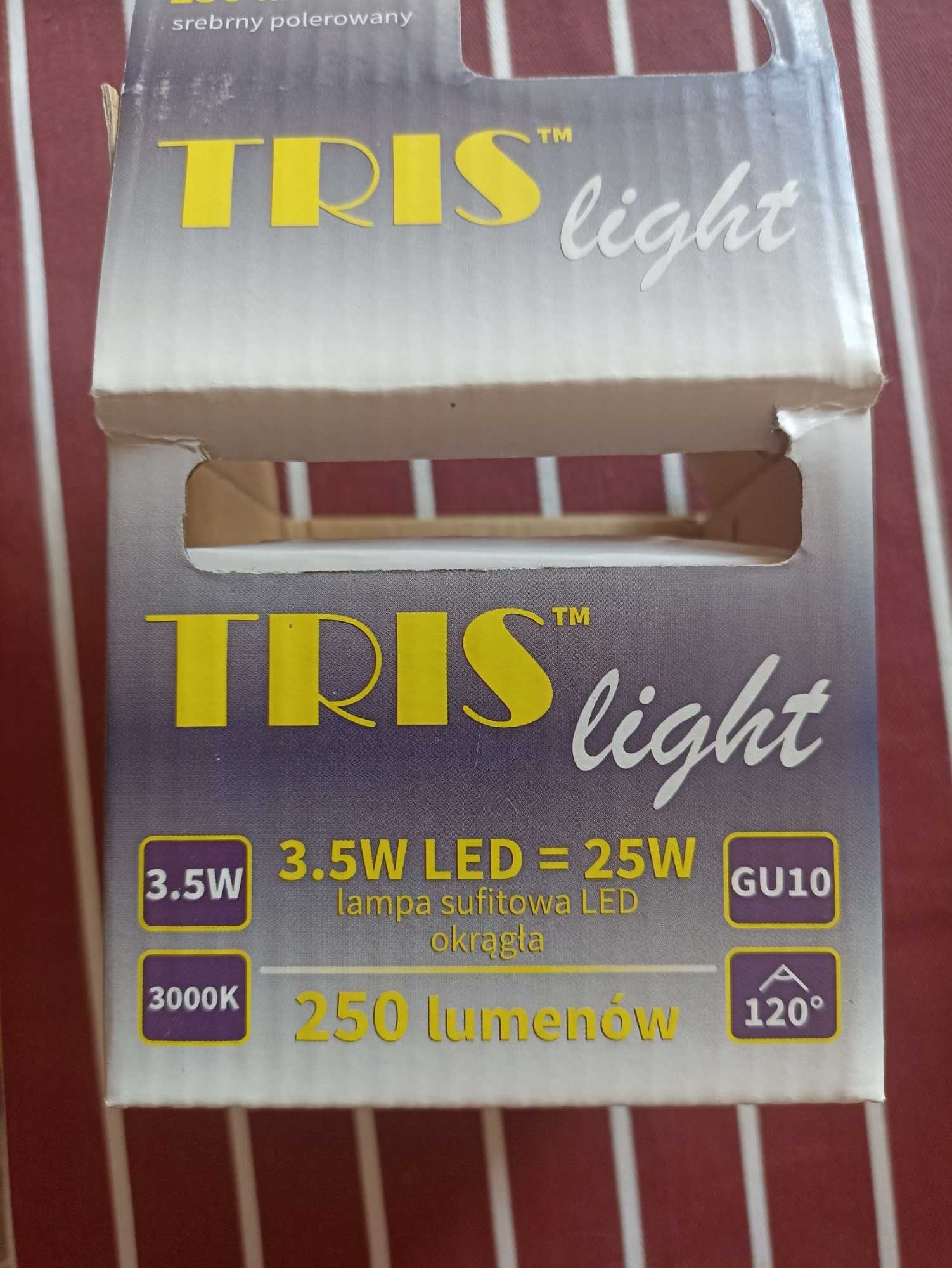 Lampa sufitowa LED okrągła srebrna polerowana