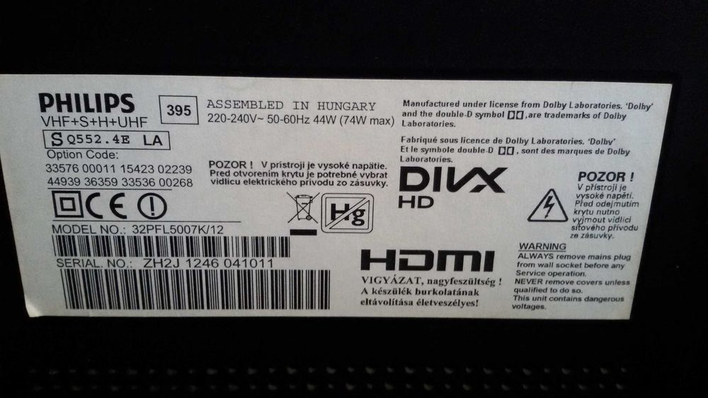 Telewizor Philips 32 cale + pilot