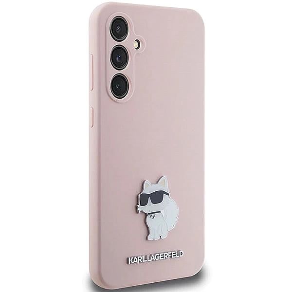 Etui Karl Lagerfeld Silicone Choupette Metal Pin na Samsung Galaxy S23