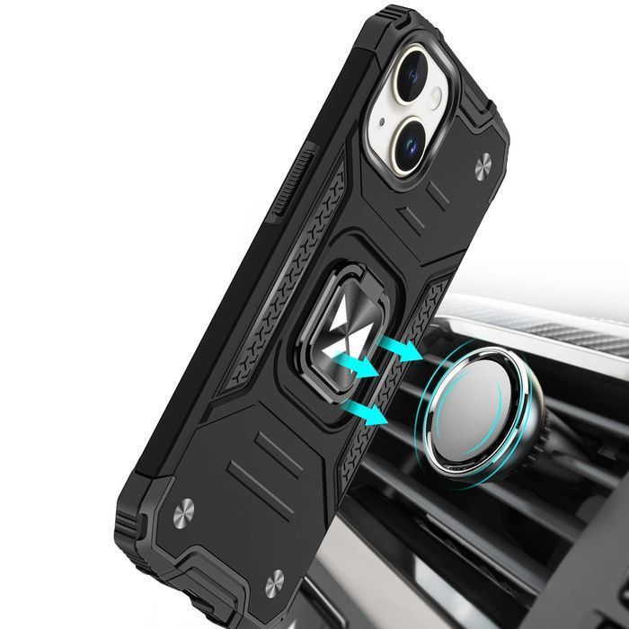 Pancerne etui z ringiem Wozinsky Ring Armor do iPhone 15 - czerwone