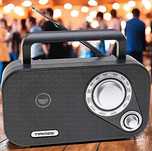 Kompaktowe Radio Przenośne Odbiornik Bluetooth Radio SieciowoBateryjne