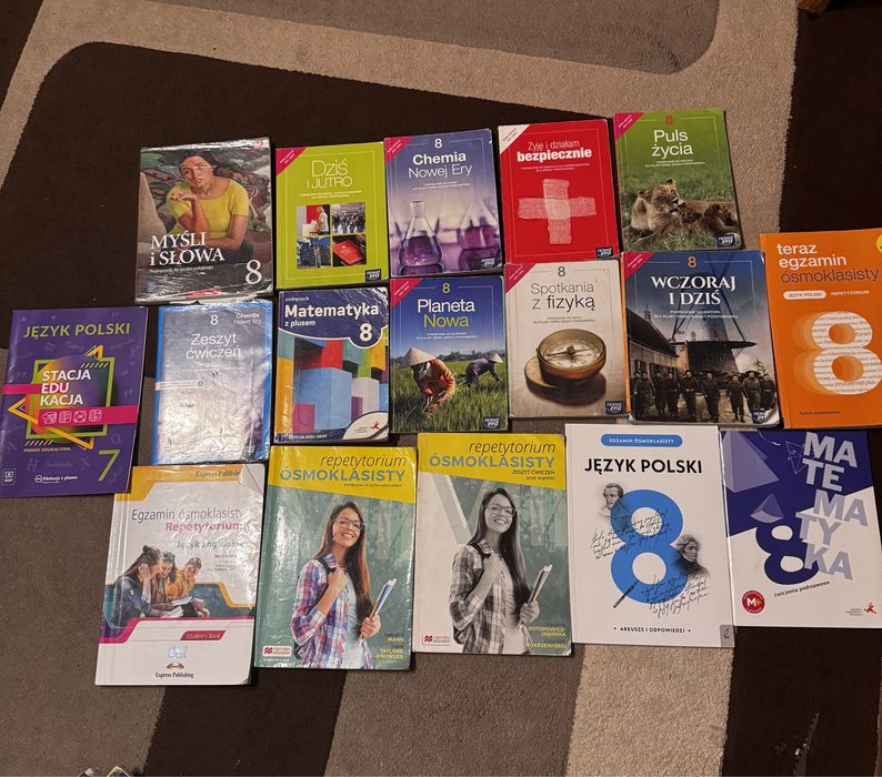 Podreczniki do klasy 8 myśli i słowa biologia geografia matematyka