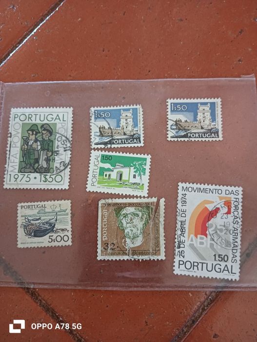 Lote de 35  selos antigos