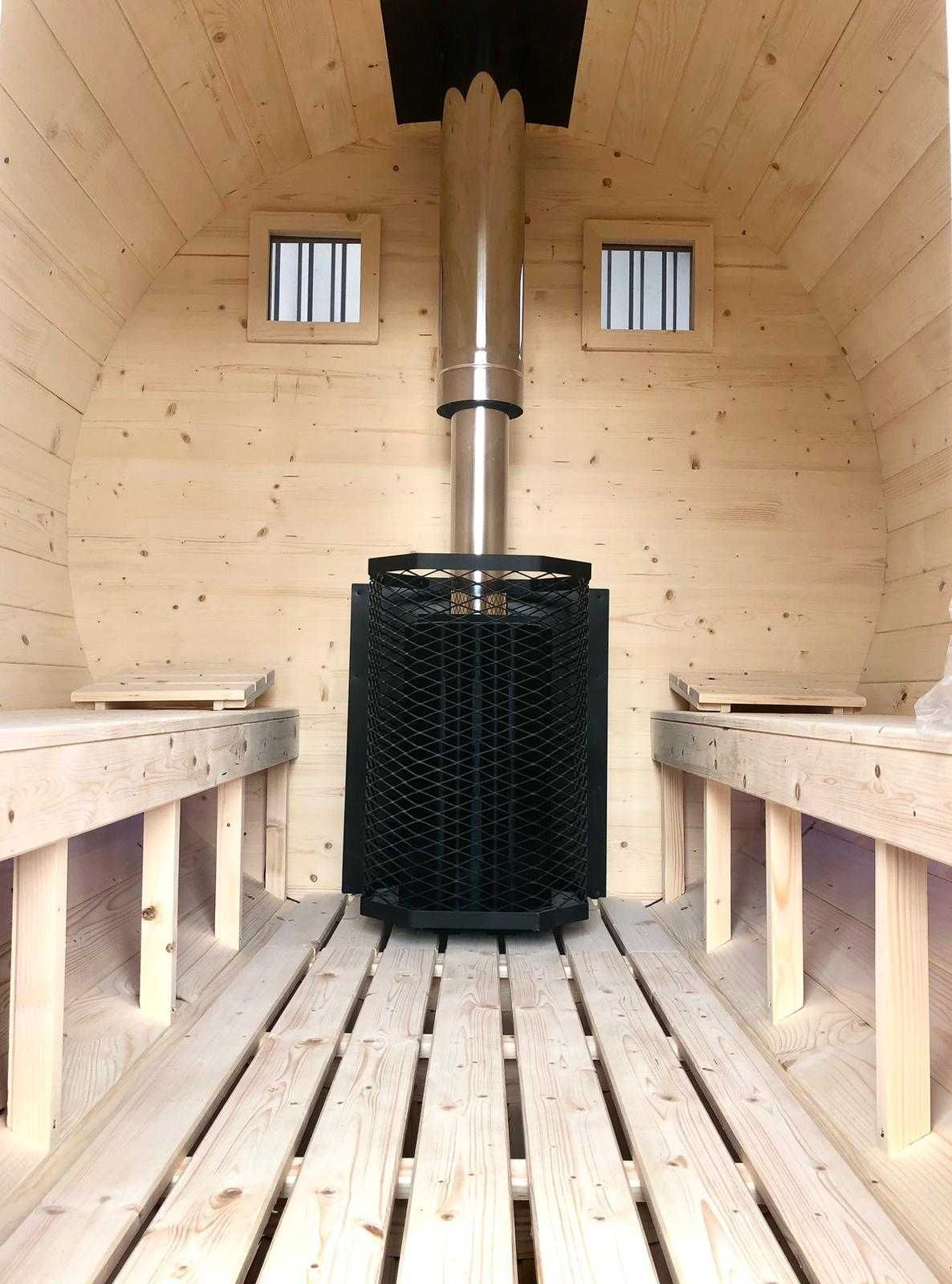 Sauna ogrodowa 2mb typ beczka