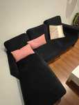 Sofa preto  quase nove