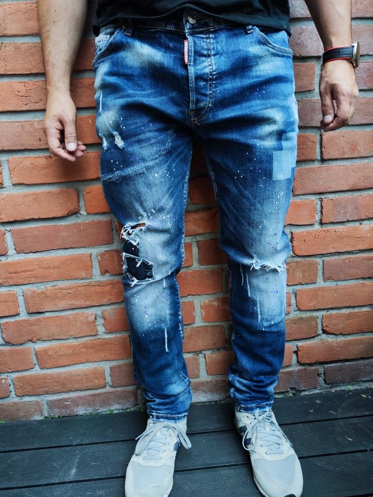 Męskie Spodnie Jeansowe Dsquared 2