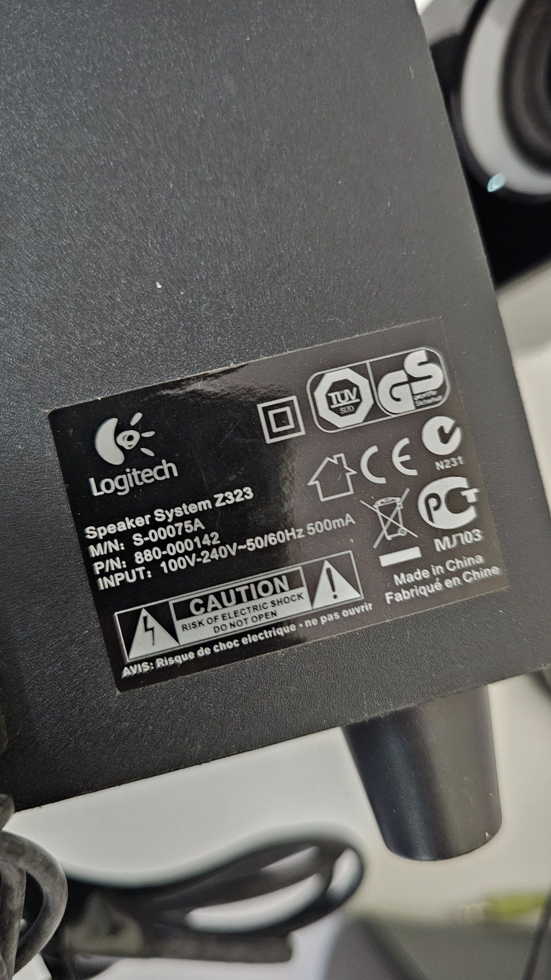 Colunas de mesa Logitech Z323 60W  som 360°