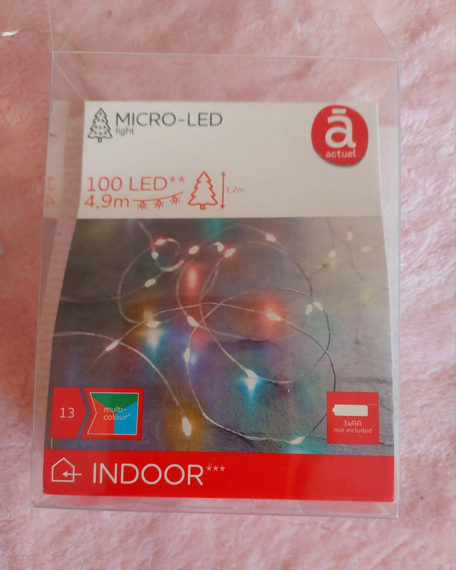 Lampki mikro led na druciku 2 sztuki