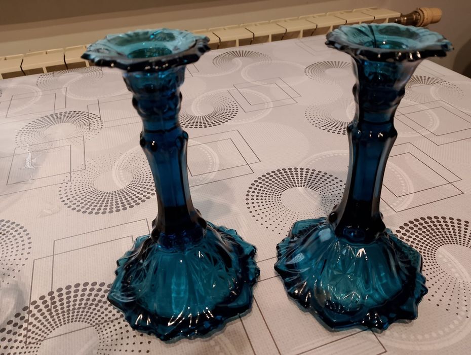 Świecznik niebieski Eryka Trzewik Drost HSG Ząbkowice