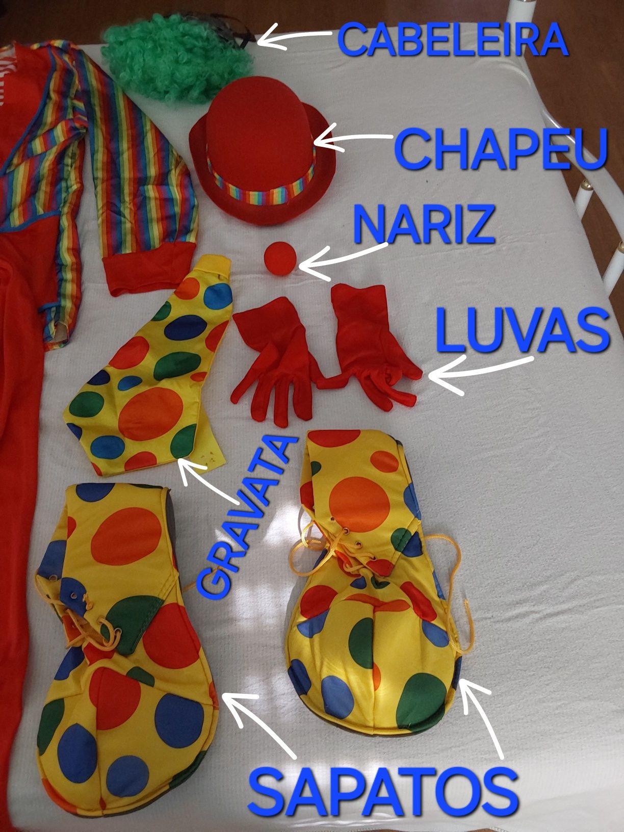 FATO NOVO DE PALHAÇO TAMANHO M. Carnaval, Eventos, Casa, Rua, Festas.