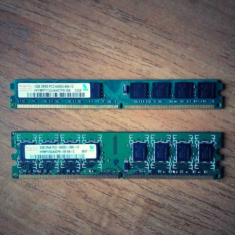 Оперативная память Hynix (DDR2, 800 MГц, 6400 МБ\с, на 1GB, 2 GB)