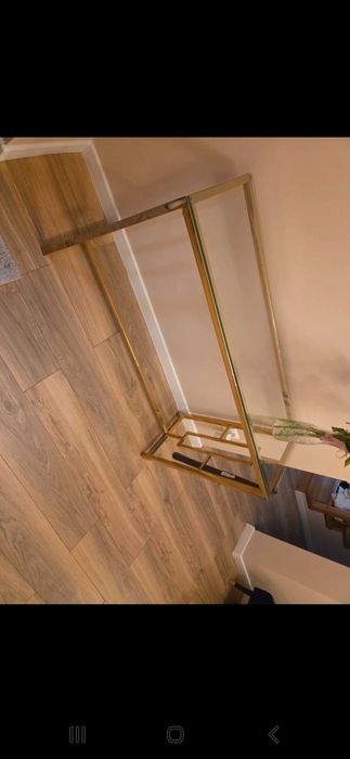 Stolik, konsola, złota