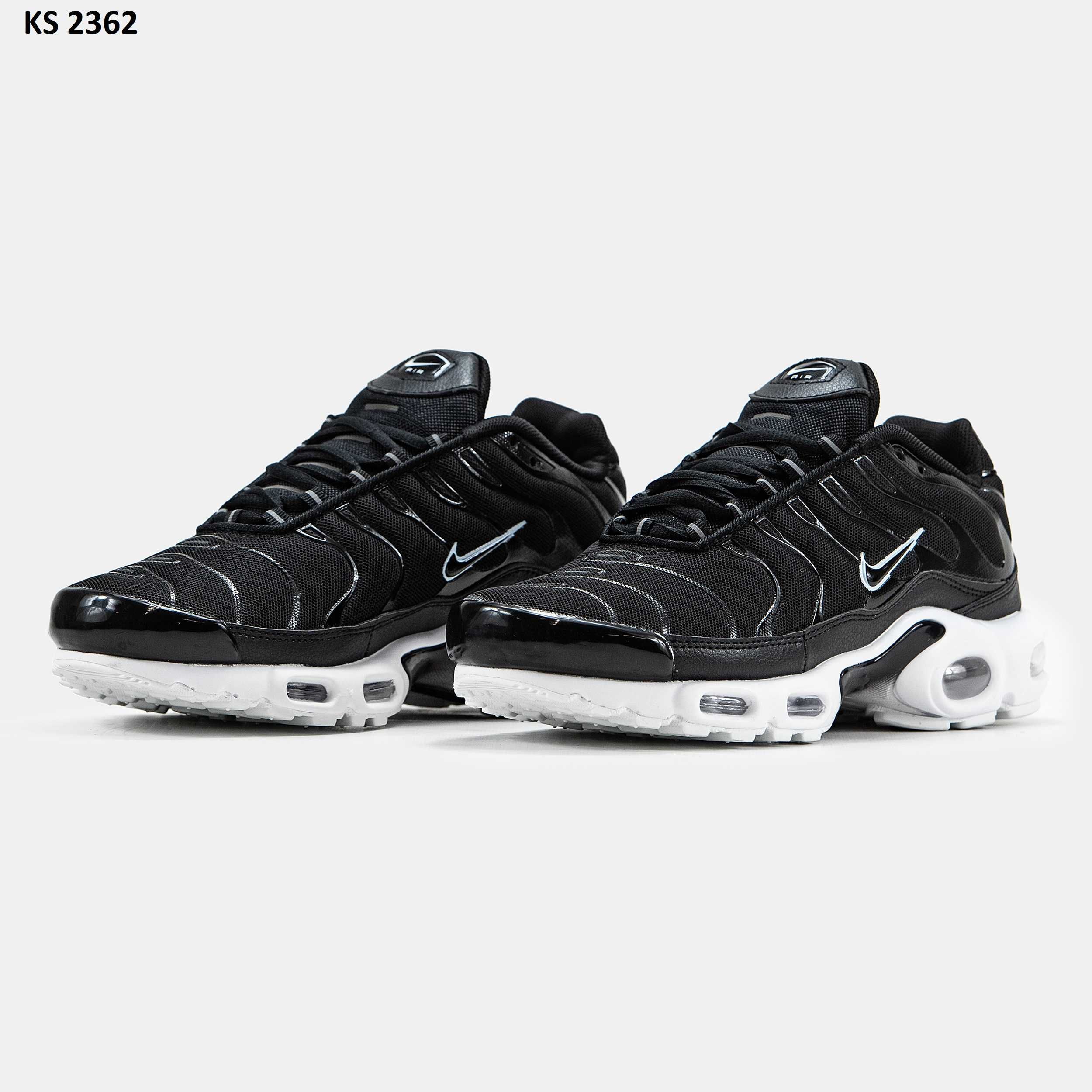 Кросівки Nike Air TN Max Plus Black White. Арт: KS 2362