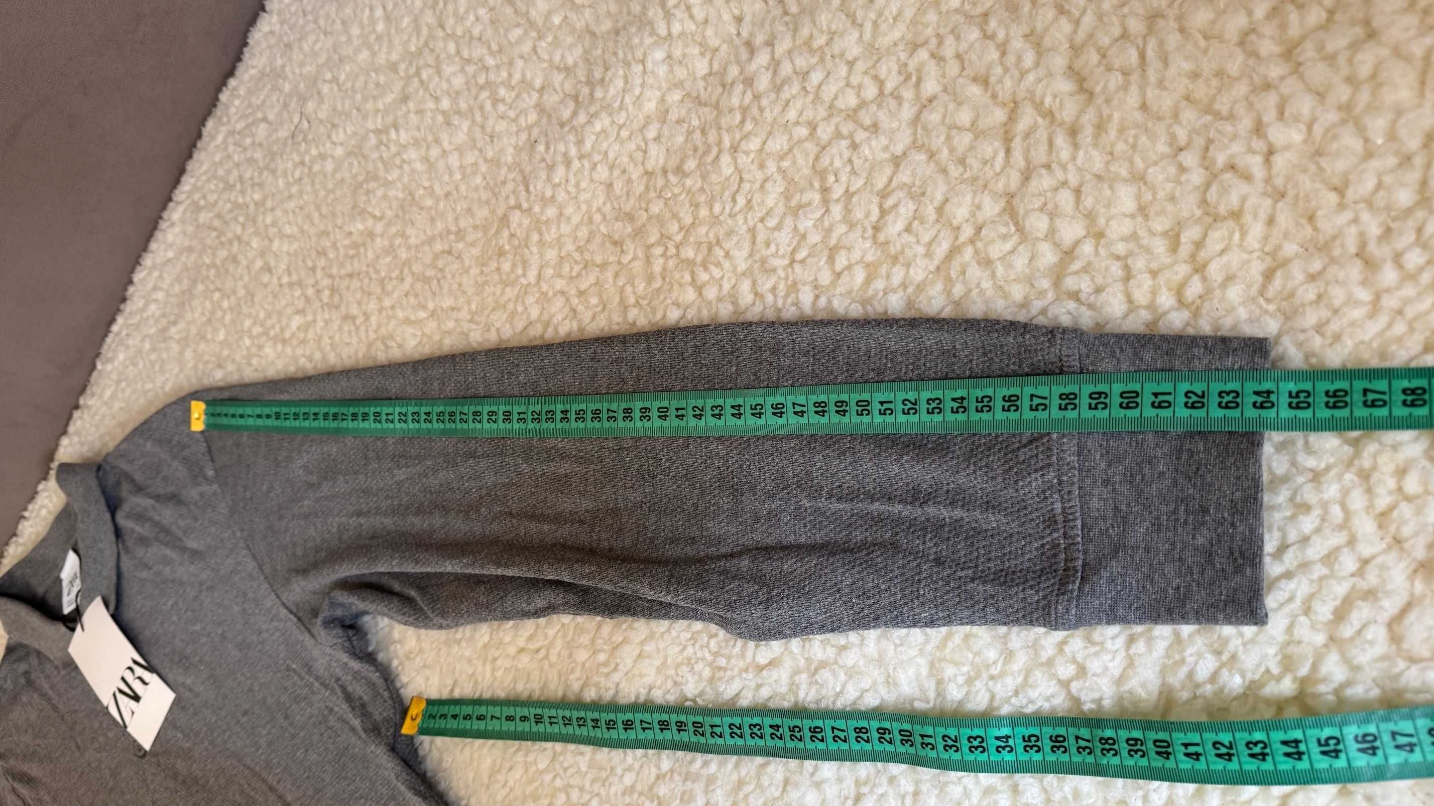 Koszulka polo longsleeve męski Zara L, nowa z metką