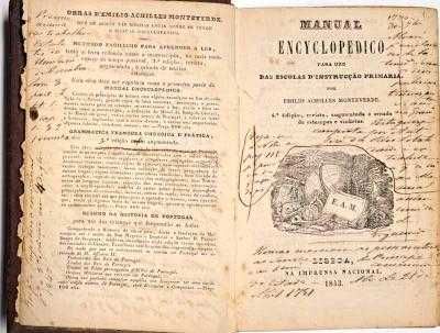 MANUAL ENCYCLOPEDICO - de 1843 - 4ª Edição