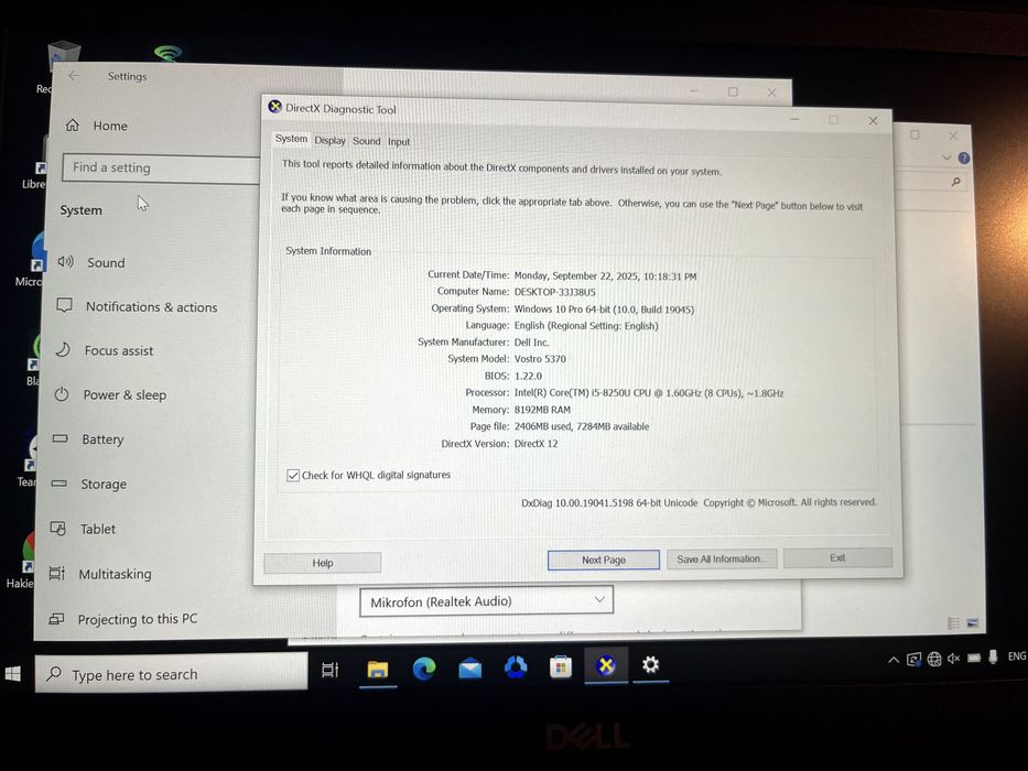 Delll vostro 5370