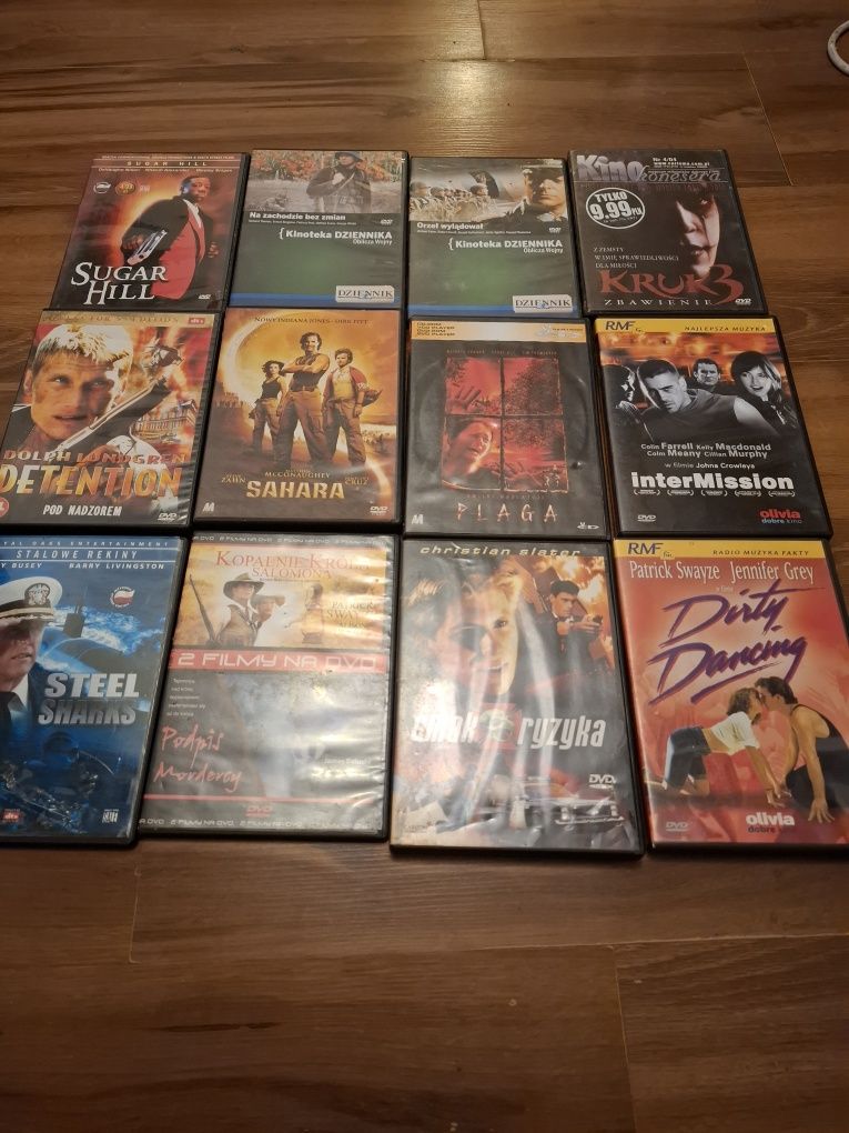 Płyty DVD filmy vcd 77 sztuk zestaw