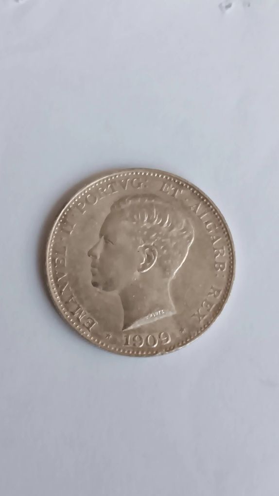 Moeda prata 500 réis data emendada