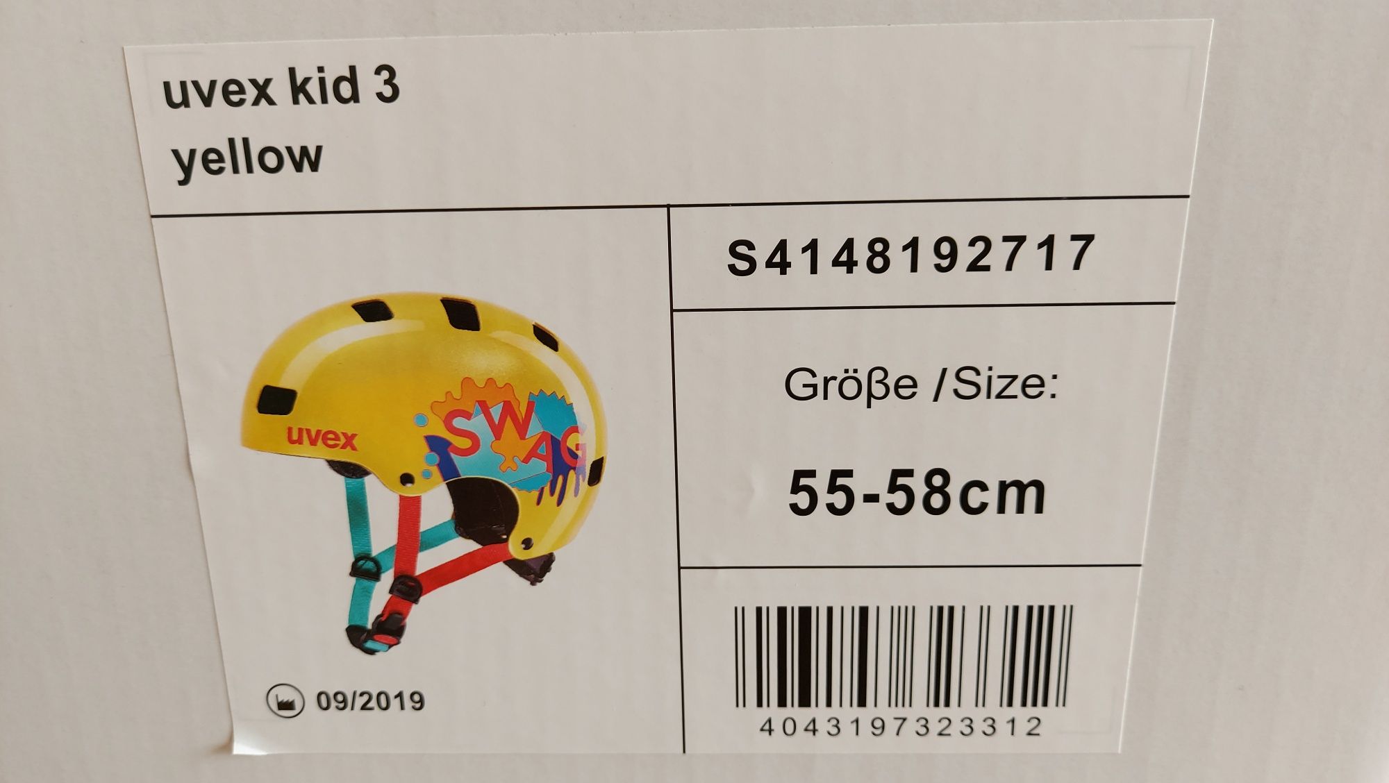 Kask rowerowy uvex kid 3 yellow