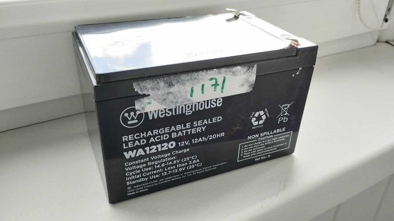 Свинцево-кислотний акумулятор Westinghouse 12 V, 12 Ah