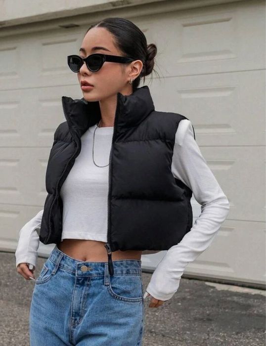 Укороченная жилетка