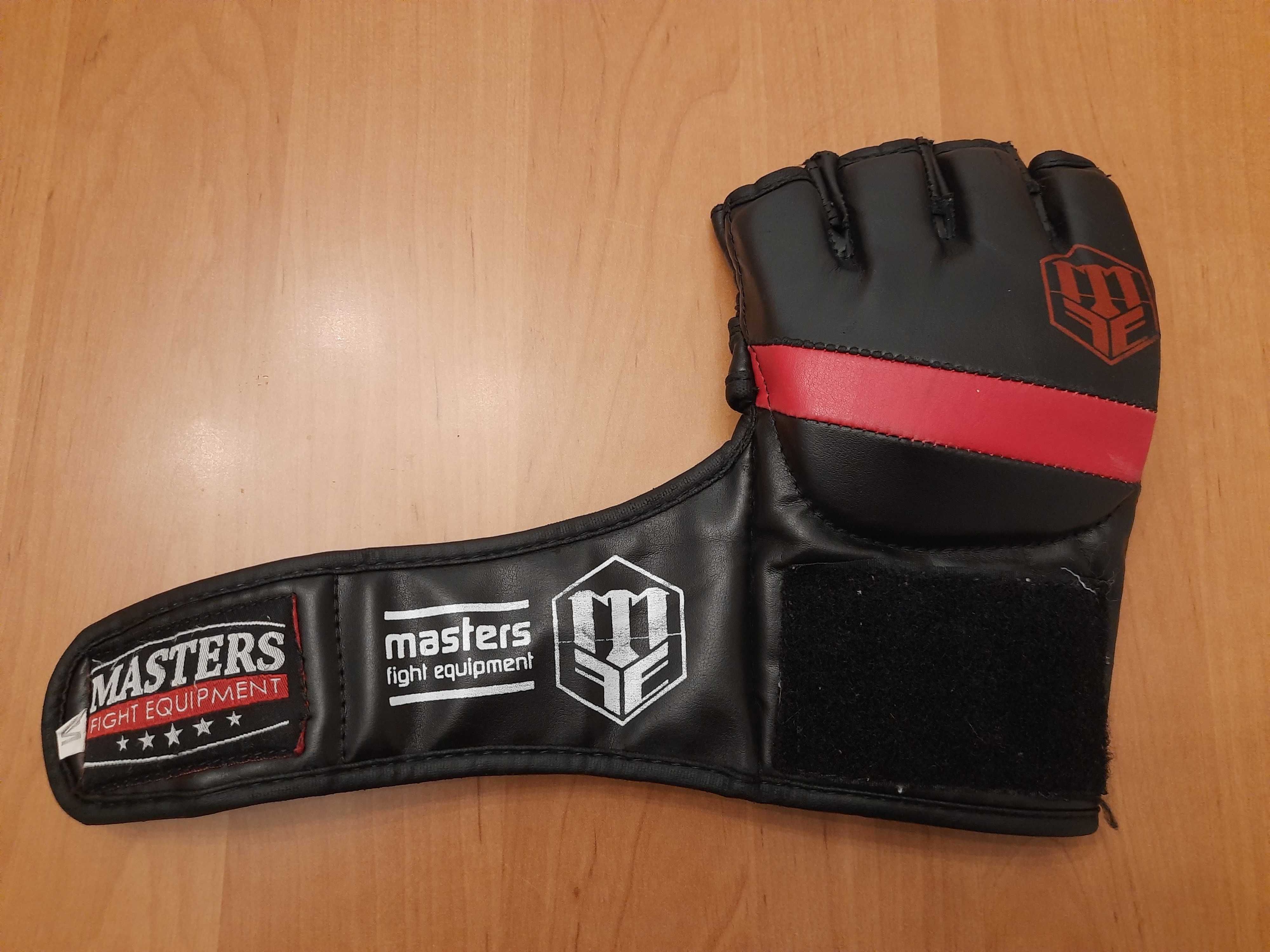 Rękawice skórzane Masters rozmiar M/L do MMA, wolnej walki