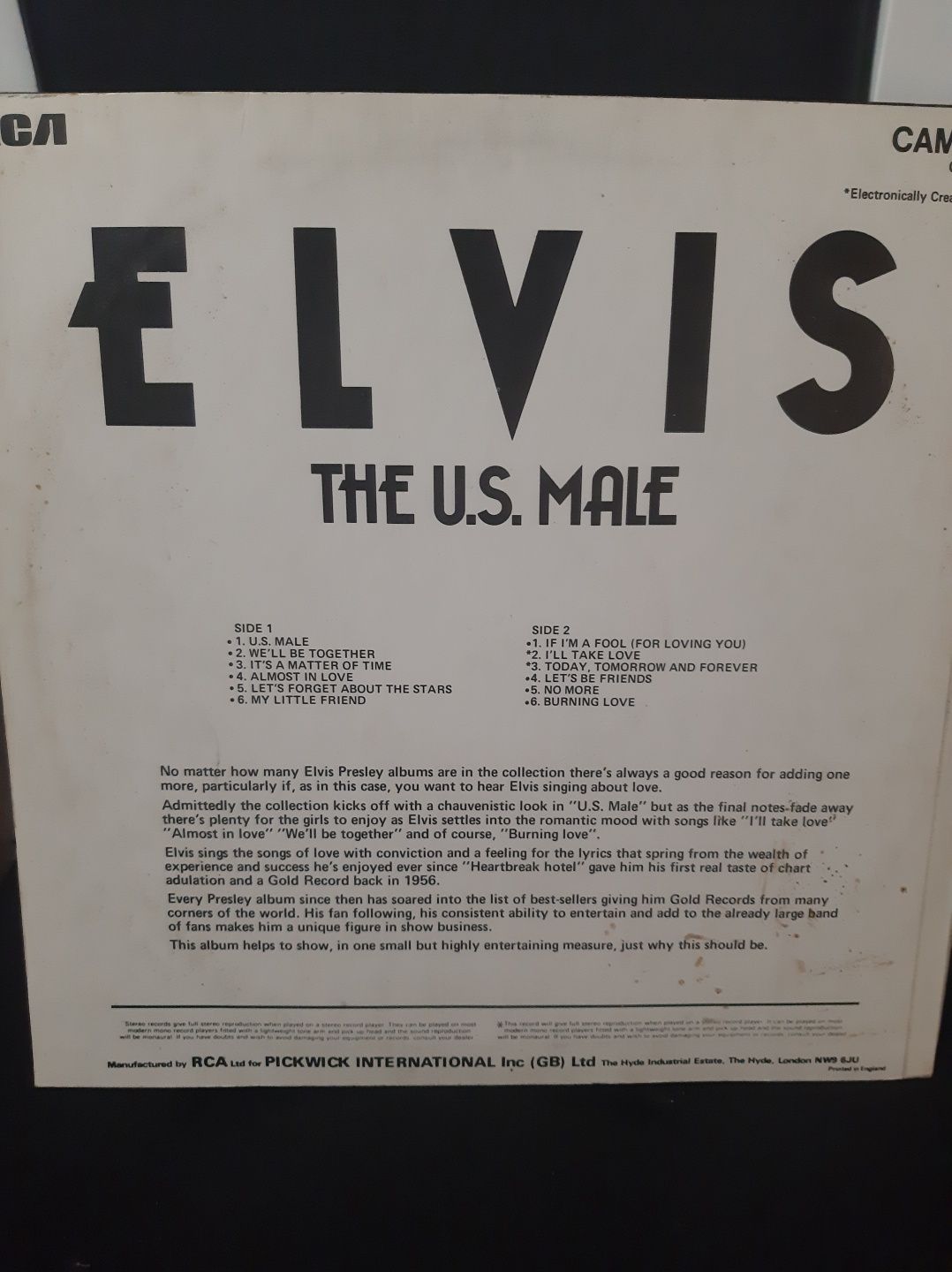 Elvis the u.s. male