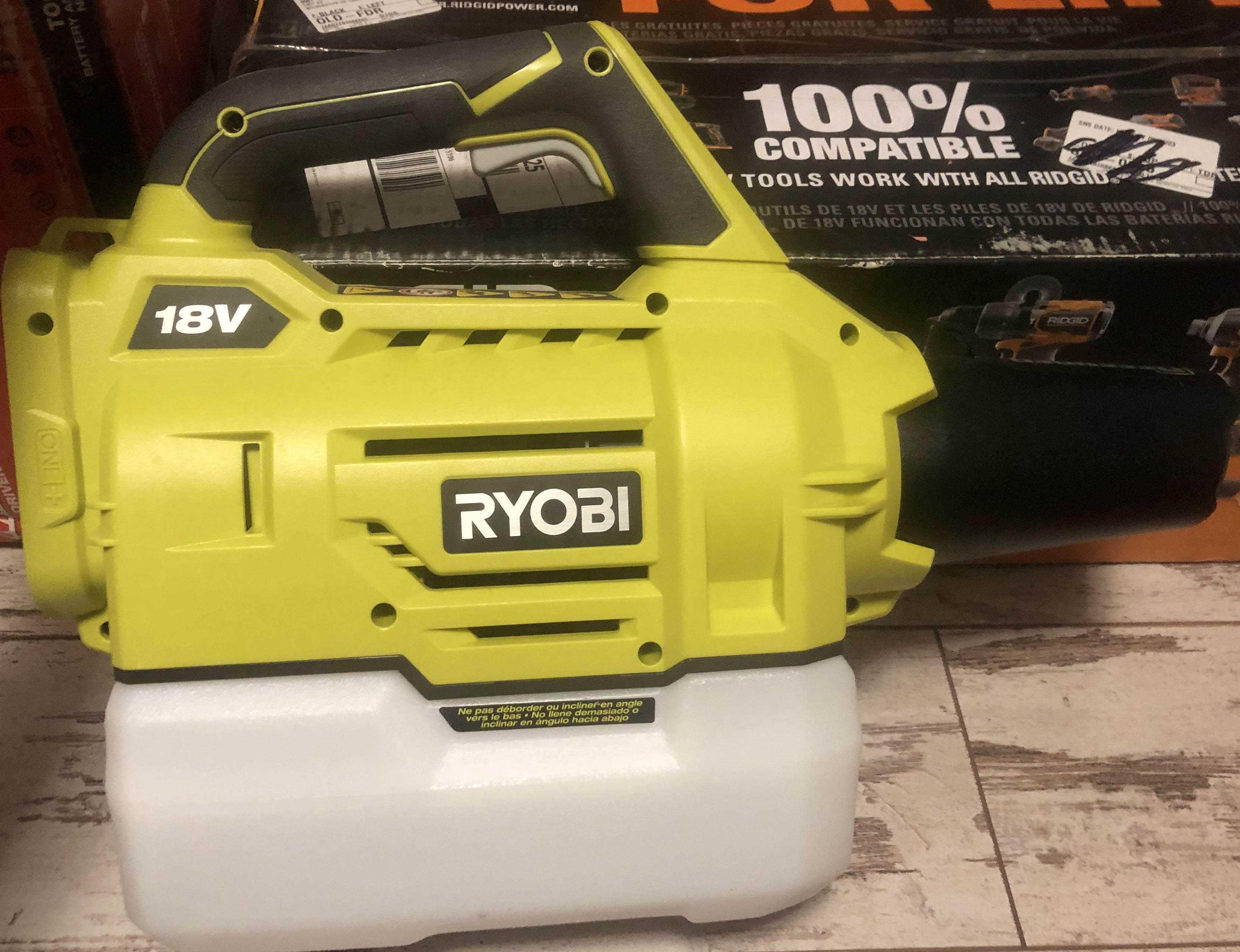 Акумуляторний обприскувач розпилювач RYOBI P2805 RY18FGA-0 США