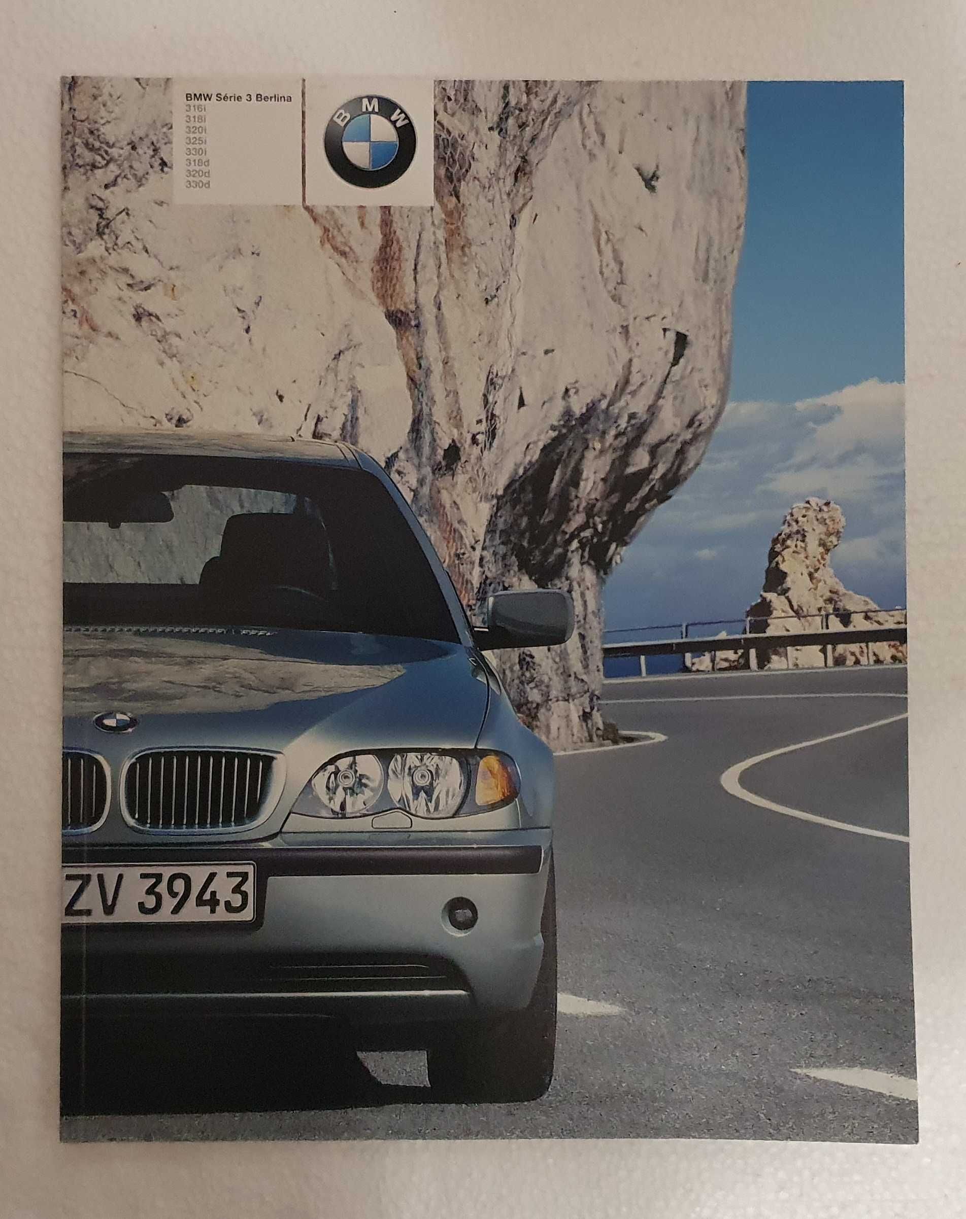 Catálogo do automóvel BMW Série 3 Berlina - original - Ano 2002