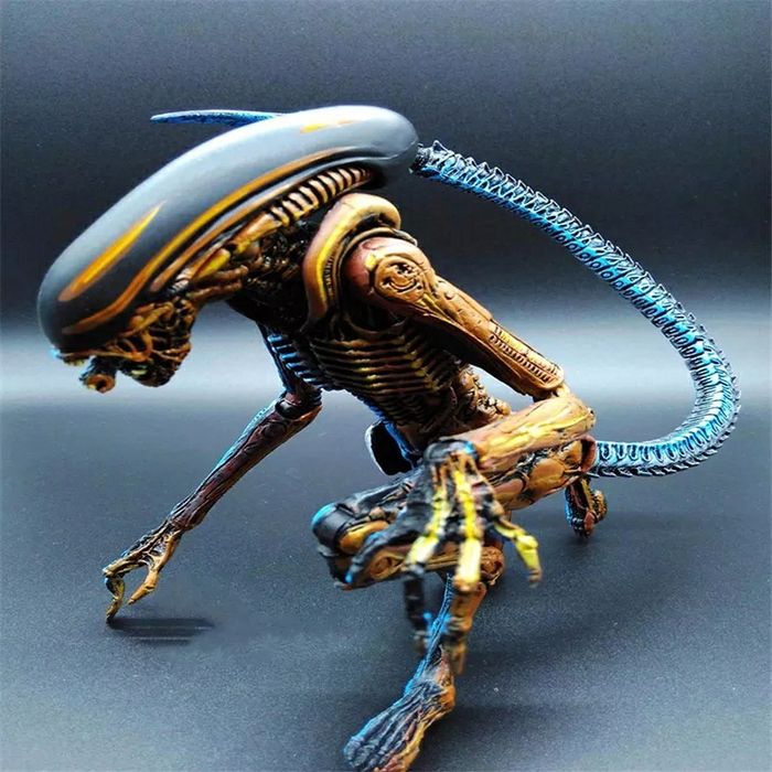 Neca figura de alienígena, figura de ação colecionável com grânulos de