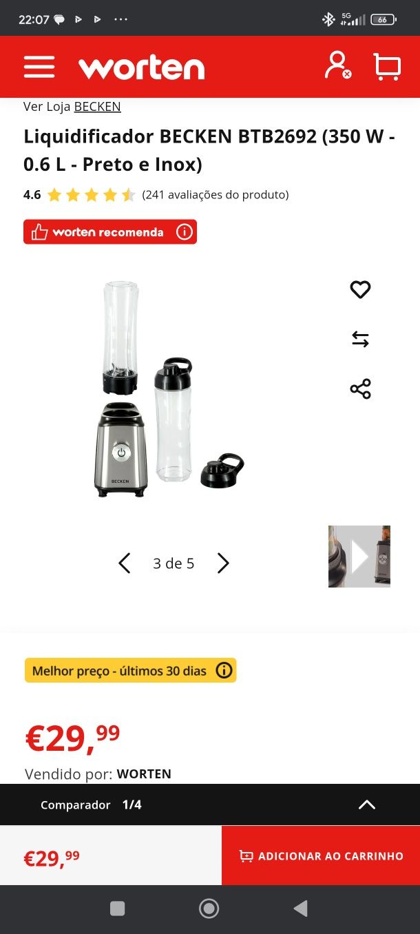 BECKEN liquidificador