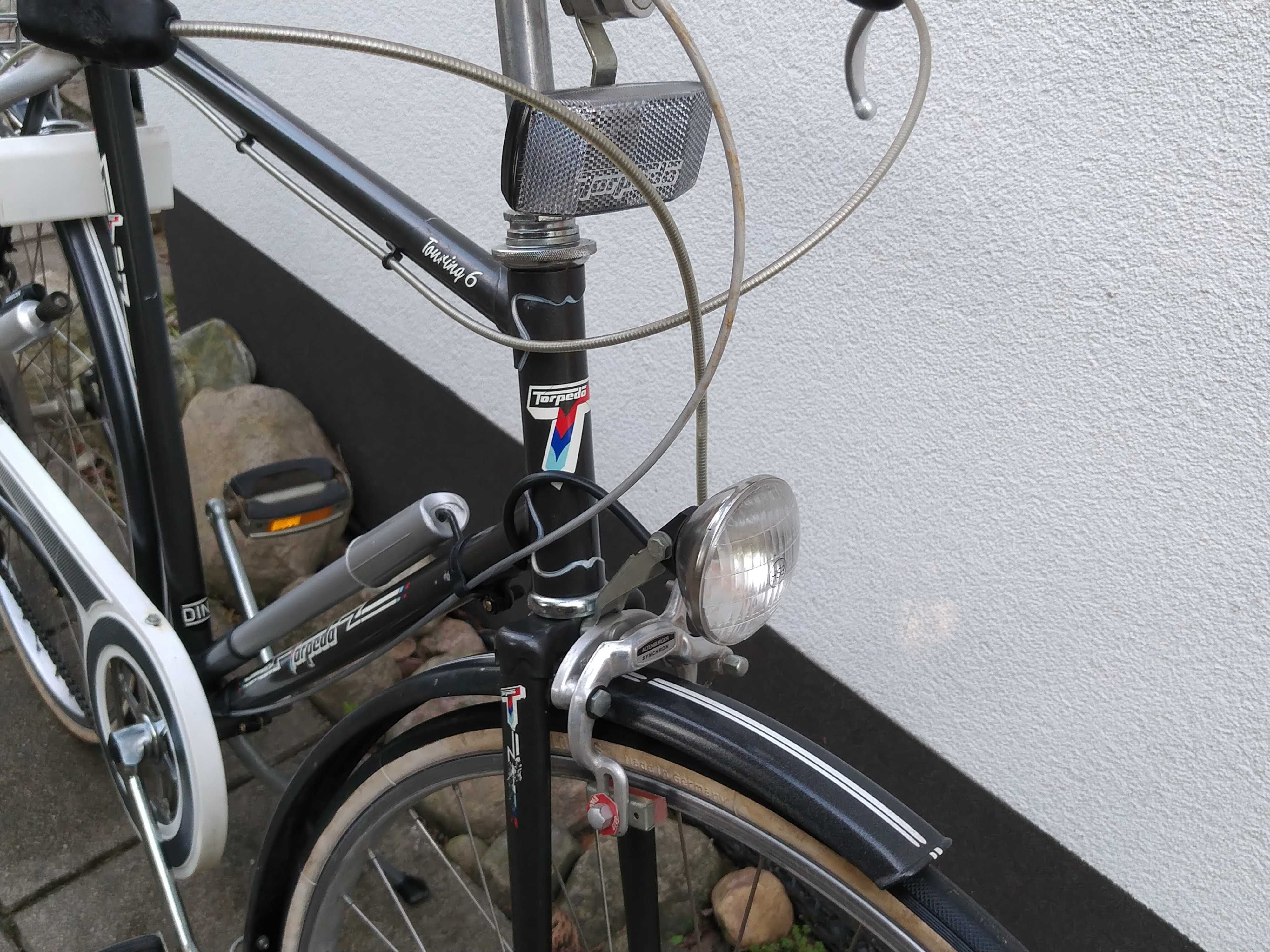 Stylowy klasyk TORPEDO rower miejski szosowy 28" rama 23 całe 6 biegów