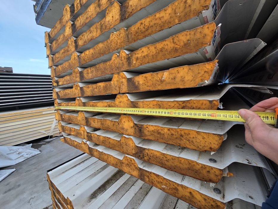 Płyta warstwowa dachowa PIR gr 60 mm dł 10.30m 498.5m2