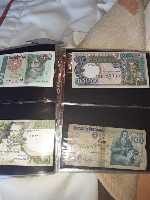 Moedas e notas antigas