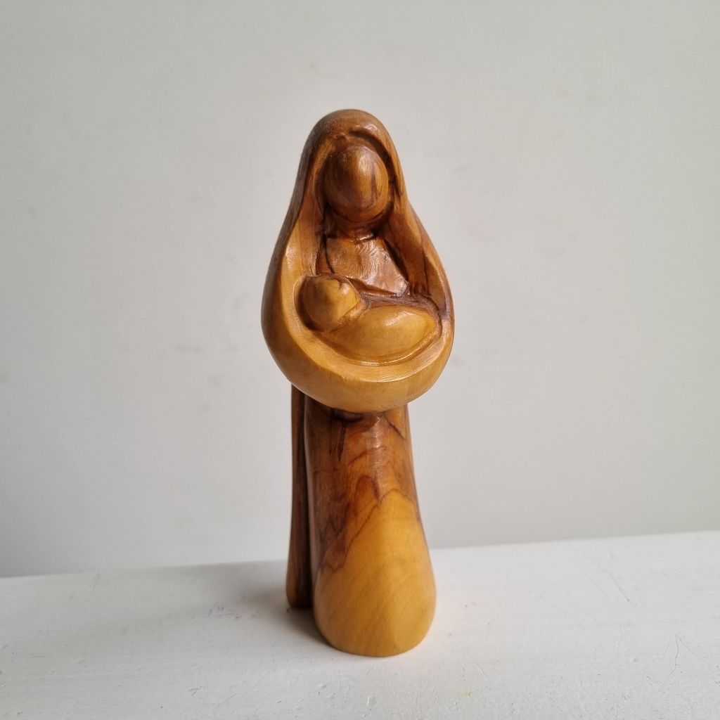 Stara drewniana figurka prl
